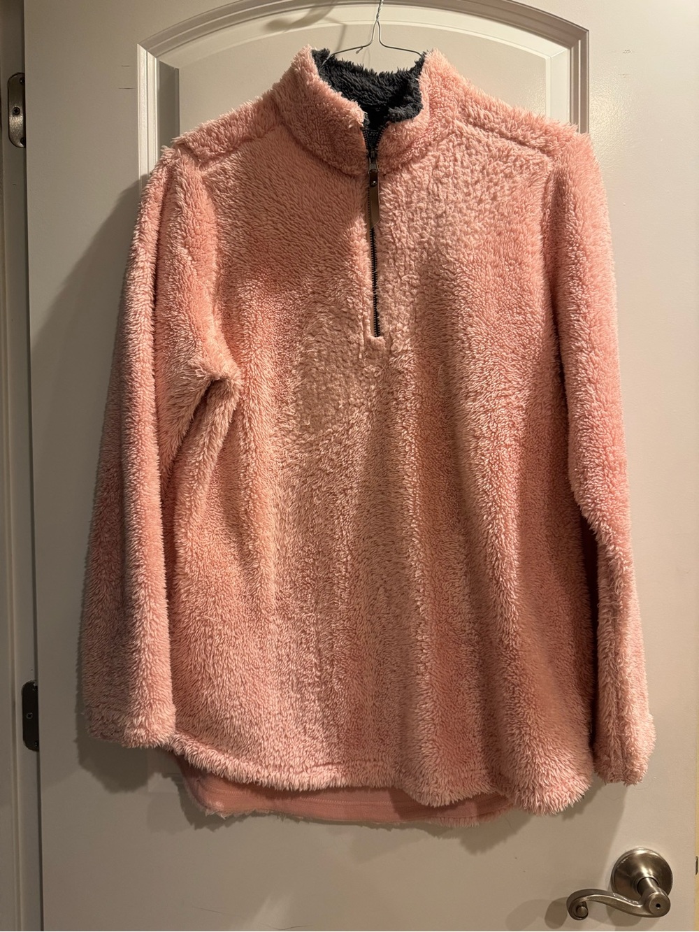 Charles River Apparel Blush Pink Sherpa Half-Zip Pullover